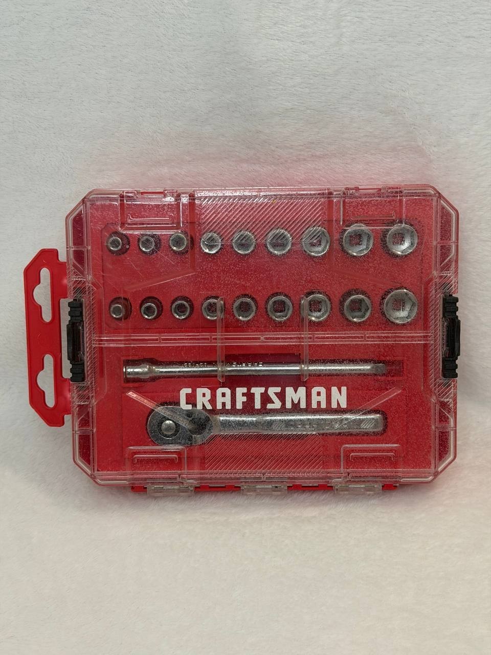 Craftsman 20Pc 1/4″ Drive Ratchet & Socket Set Tool Wrench SAE/Metric CMMT81747