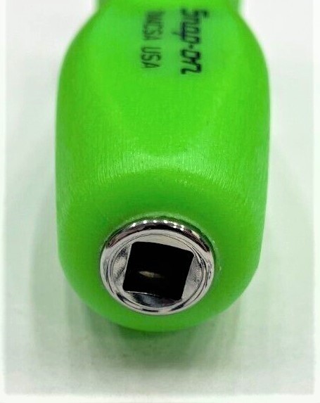 *NEW* Snap-on 1/4″ DRIVER – TM4CSAG *GREEN HARD HANDLE* 1/4″ SHANK DRIVER *NEW*