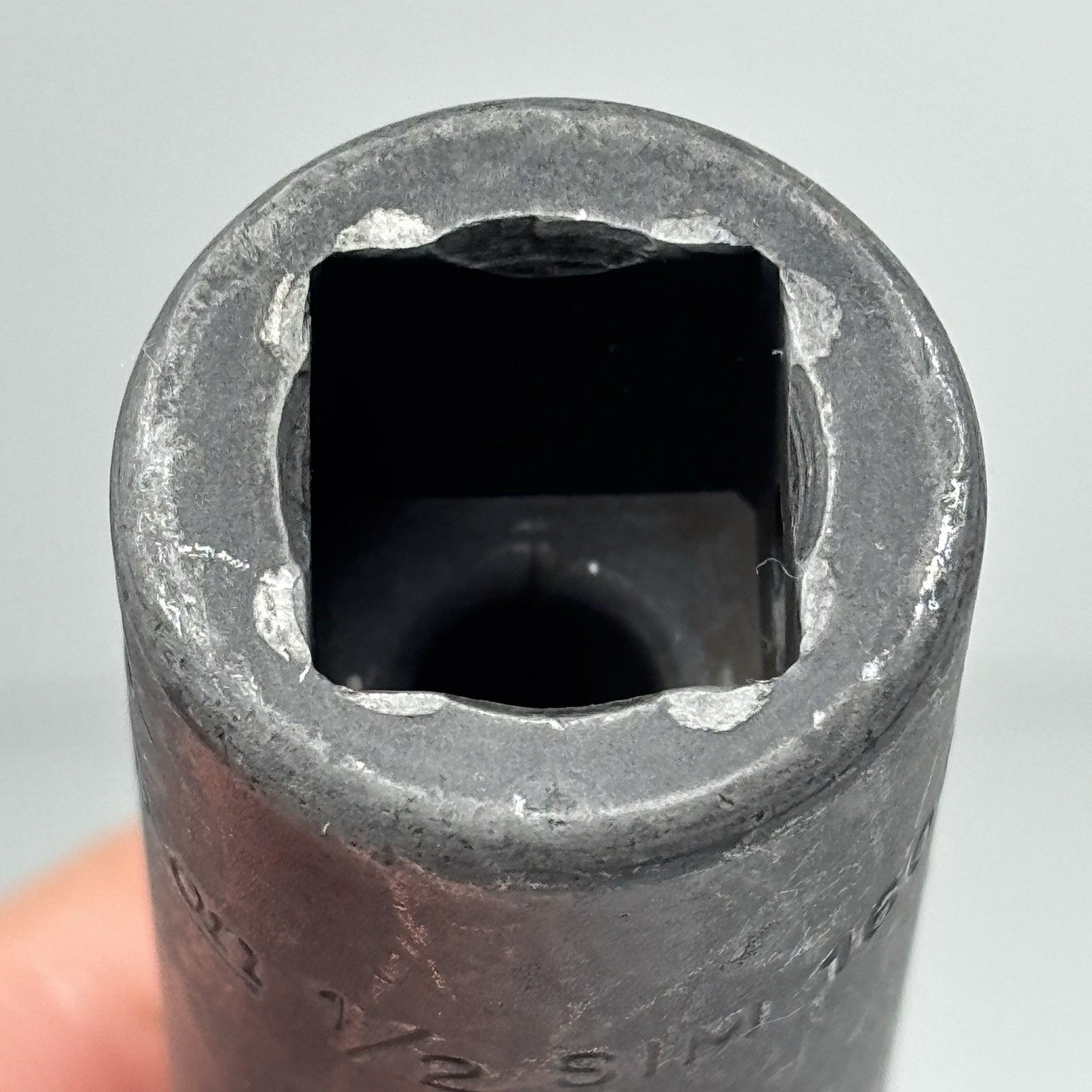 Snap On Tools SIM160 1/2 Dr 6Pt SAE 1/2 Flank Dr Deep Impact Socket USA VTG