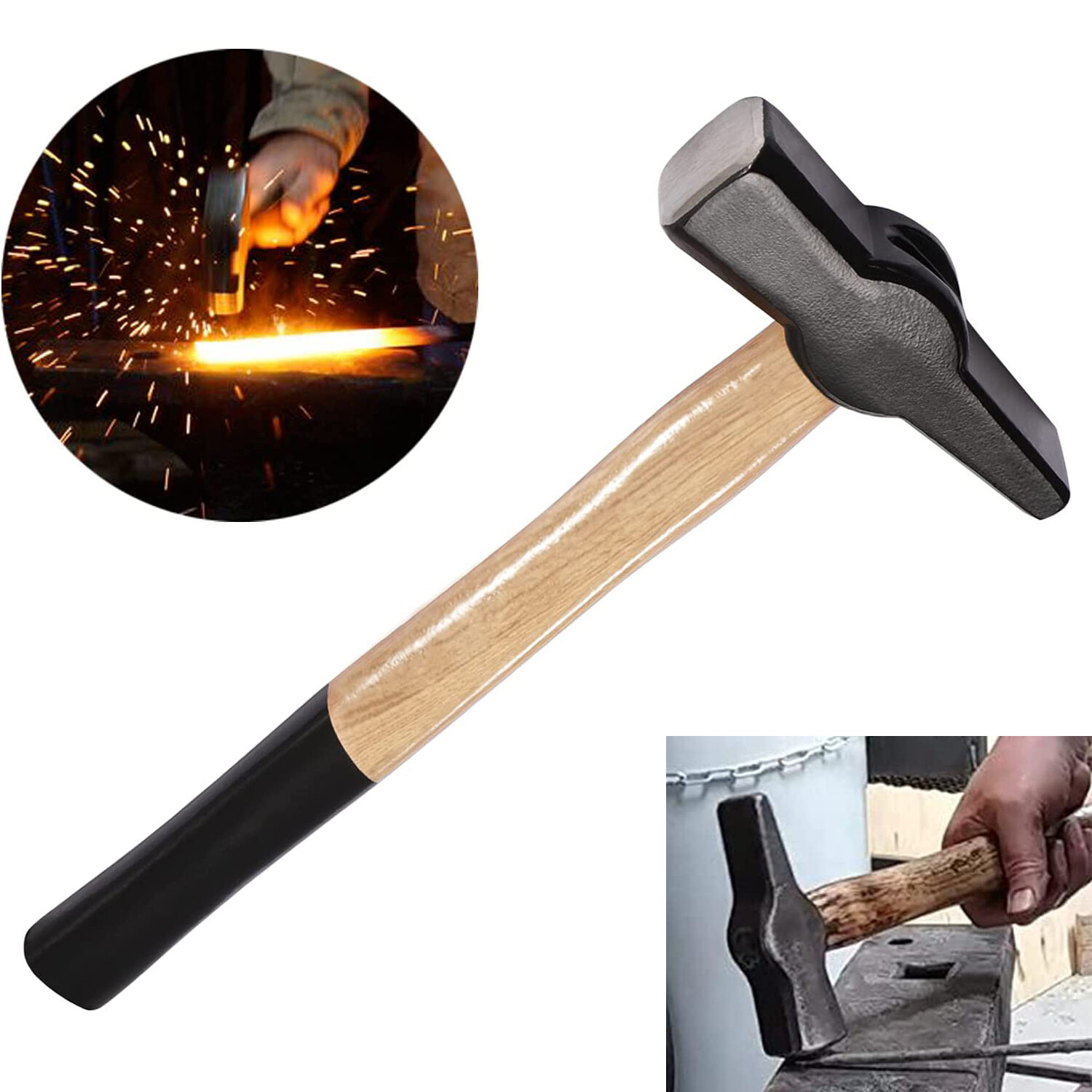 Blacksmiths’ handmade Hammer Replaces for 0000811-1000 Blacksmith Forging Tools