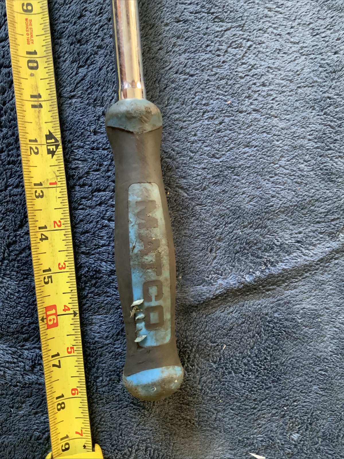 Matco 1/2” Drive Ratchet, Blue, Cfr158x….works Fine….used…