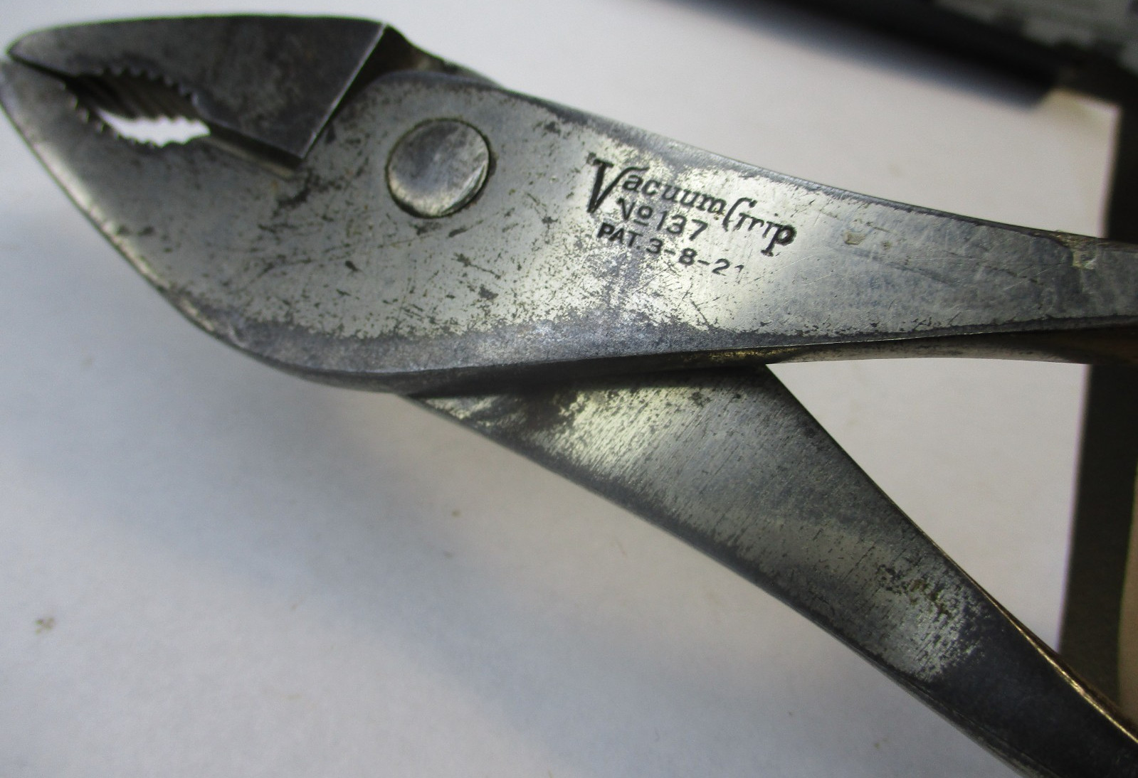 Vacuum Grip No. 137 7.5″ Long Slip Joint Pliers w/ Side Cutter USA