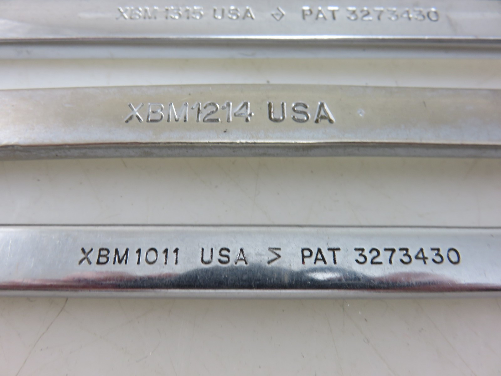 Snap-On XBM Series METRIC Offset Box End Wrench 4pc Set 10mm-15mm + 17mm x 19mm