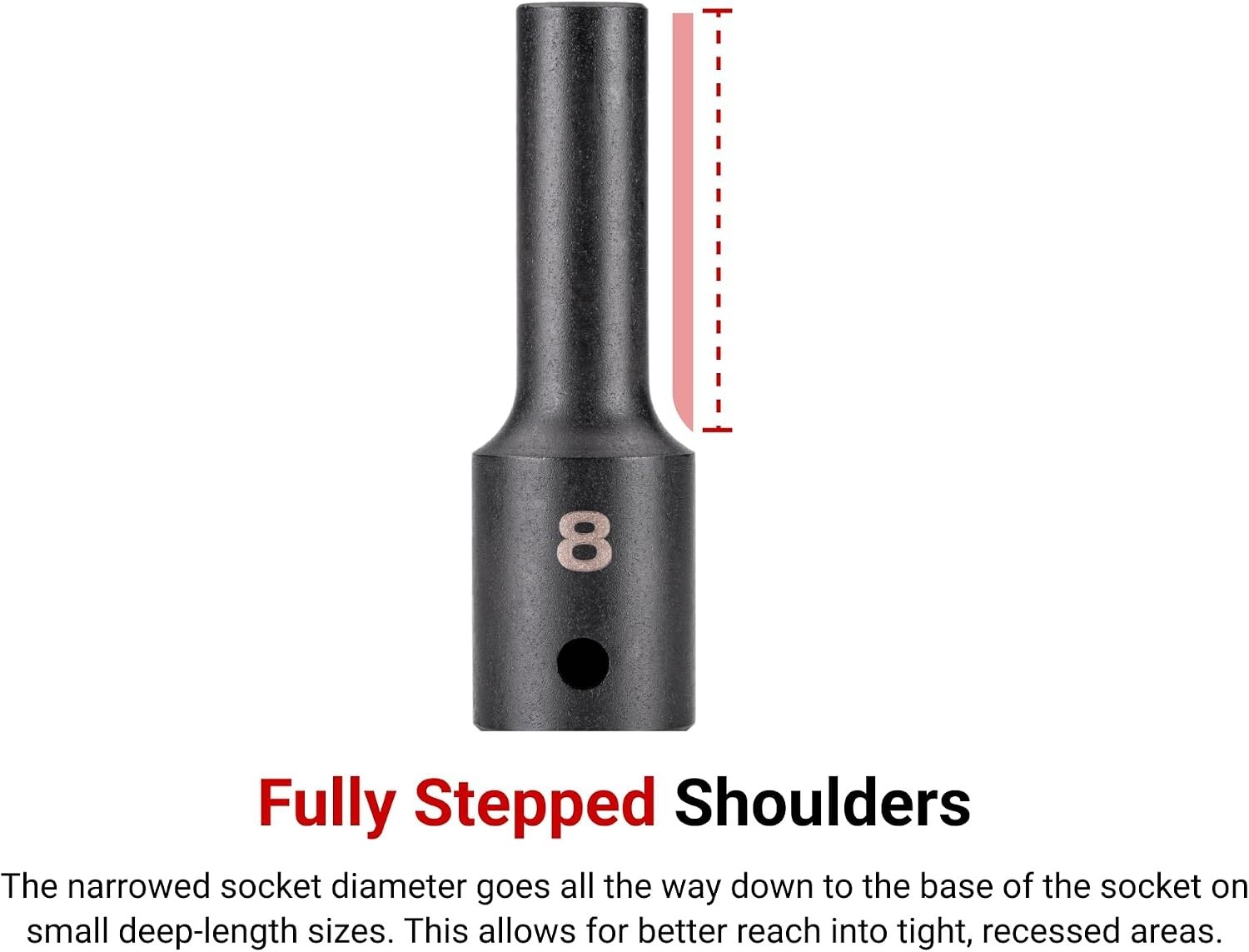 Corrosion-Resistant 10 mm Shallow 6-Point Impact Socket – Compatible with Anvils