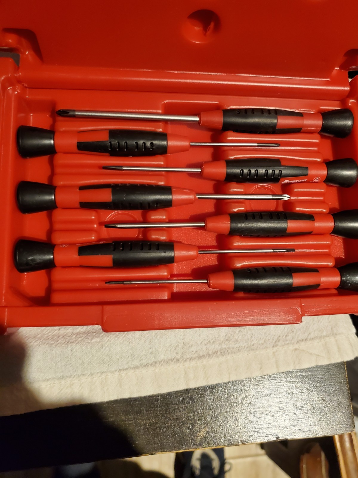 Snap On Tools SGDE70ESD 7 Piece Combo Tip Electronic Mini Screwdriver Set