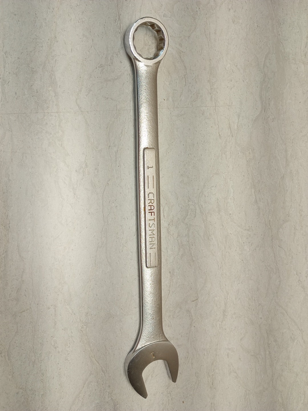 CRAFTSMAN STD 12 point COMBINATION WRENCH 1″ -VV- 44705 FORGED IN USA