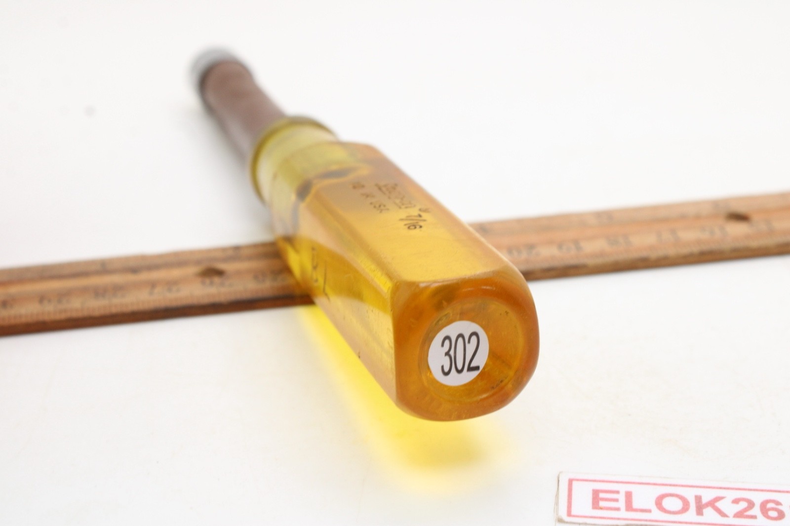 Snap-on ND 114 7/16″ 3″ Shank Brown Insulated Amber Handle Nut Driver USA