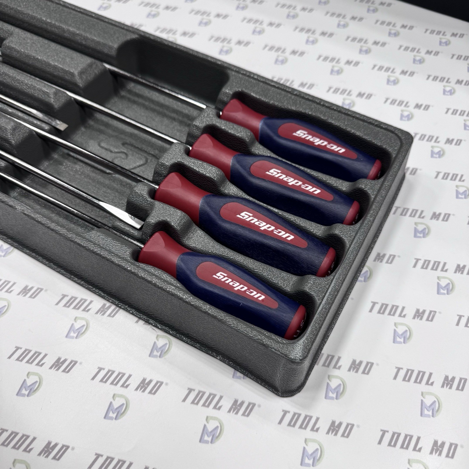Snap-on Tools USA RARE 8pc RED WHITE & BLUE Cabinet Screwdriver Set SHDXL80RWB