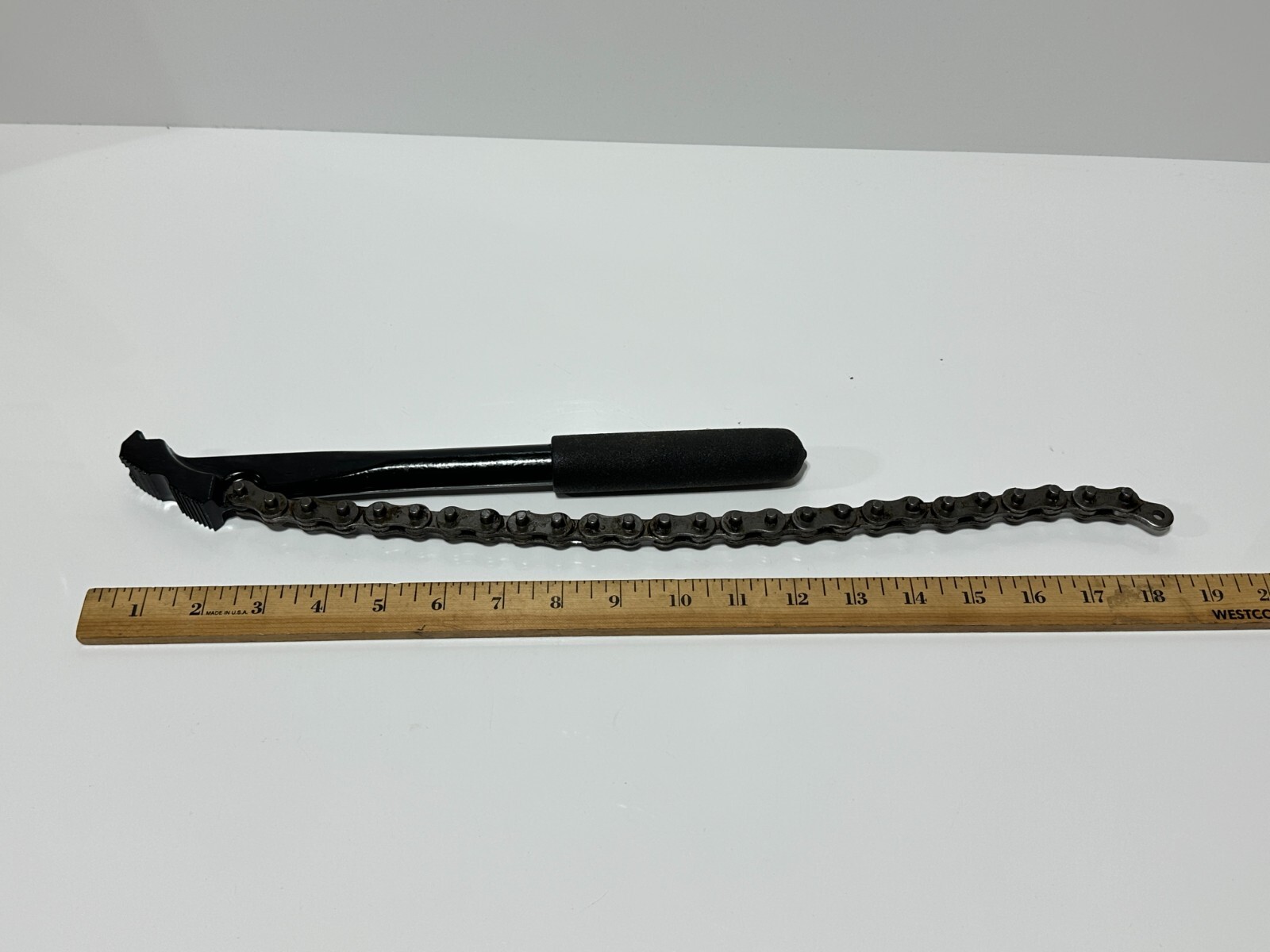 NEW Proto Tools USA Made J801 Chain Wrench, Black Steel