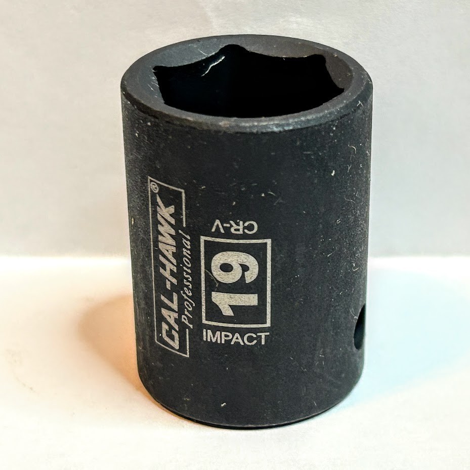 Cal- Hawk Professional Impact Socket 19 mm x 1/2″ Dr 6Pt Free USA Shipping