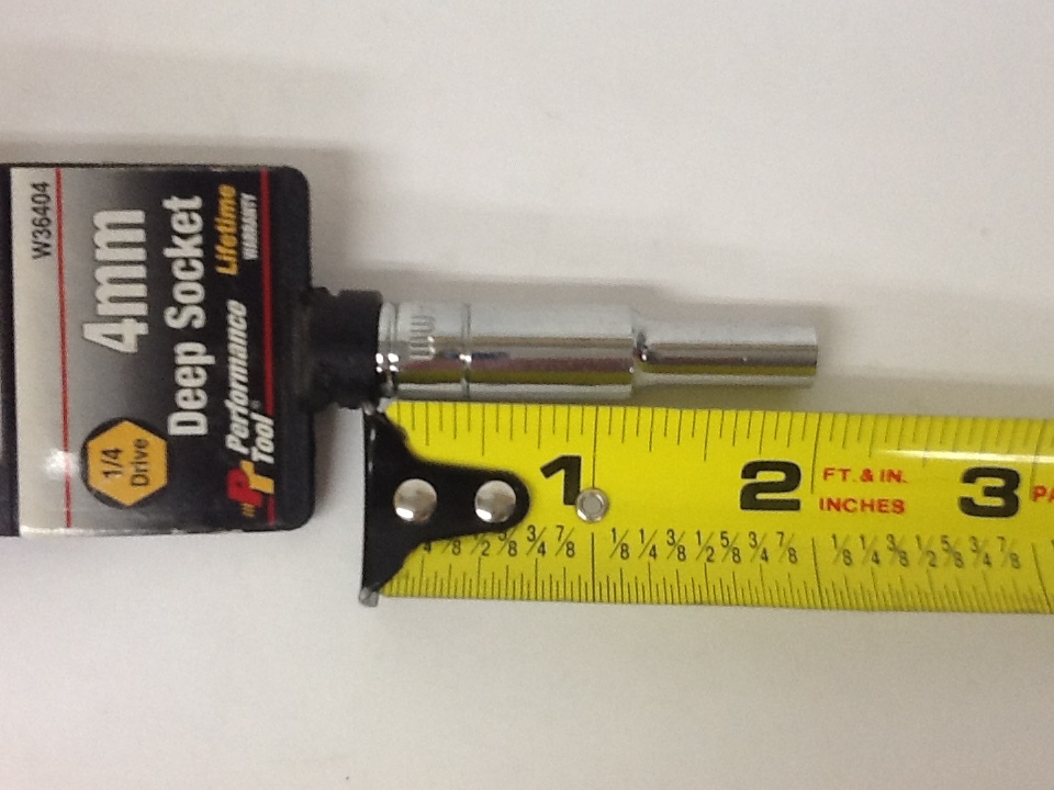 6Pc Performance Tools 6pt. Deep Metric Sockets 1/4″ Dr. 4mm-12mm – no 5mm