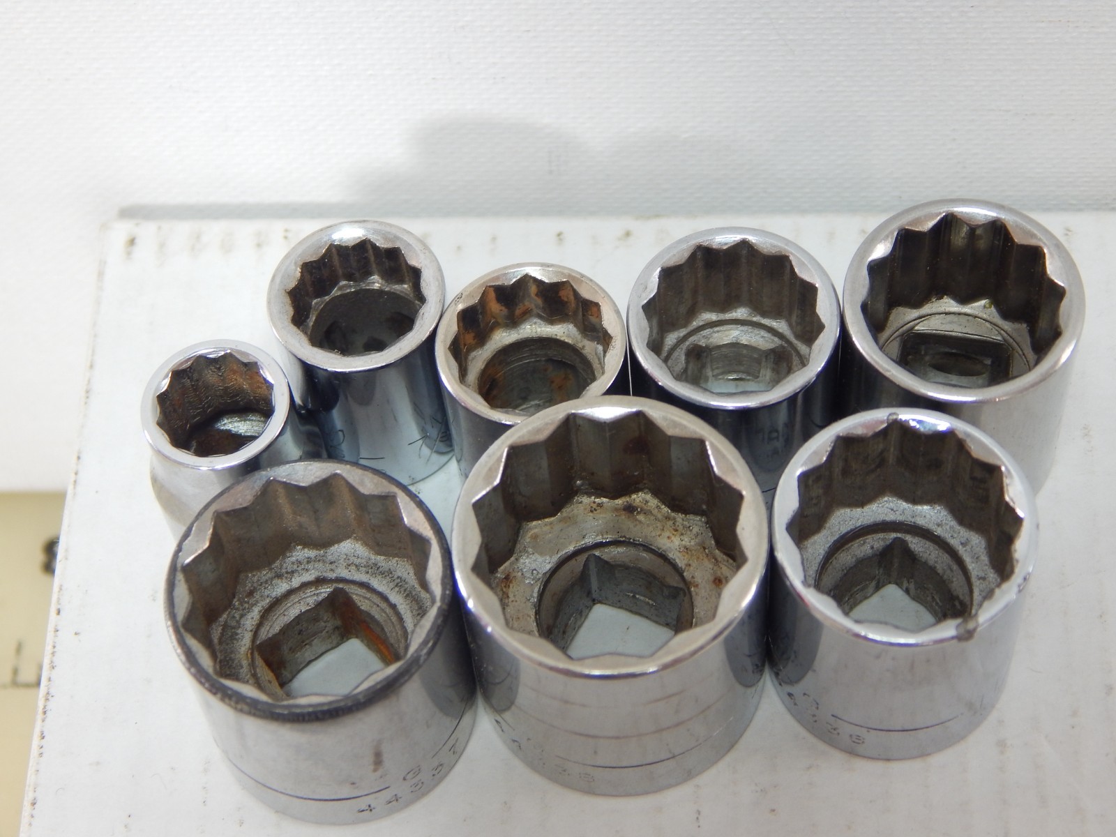 Craftsman shallow socket set SAE 12 Point 3/8″ Drive G Series 3/8″ to 13/16″