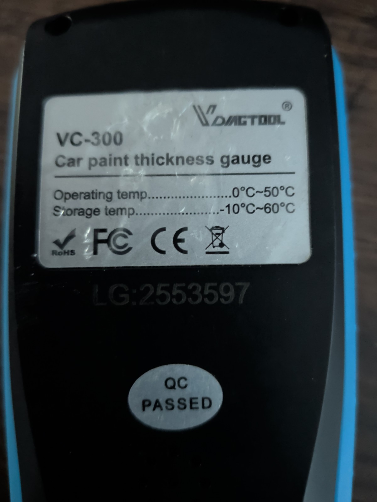 Vdiagtool VC300 FE/NFE Car Paint Film Thickness Tester Coating Thickness Gauge