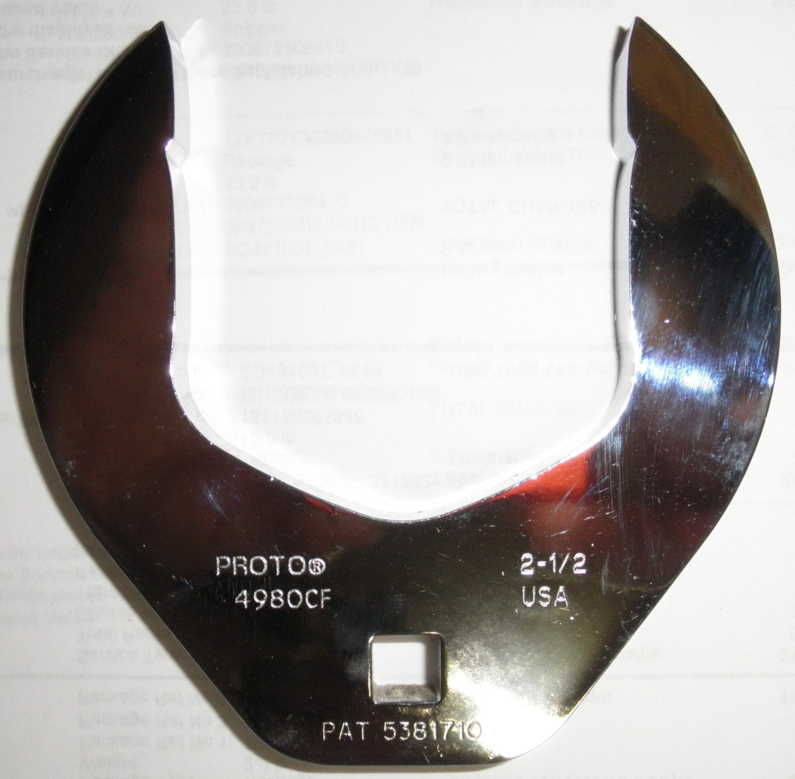 5/8″ Open End Crowfoot Wrench Heavy Chrome Proto J4920CF 3/8″ Drive FC20