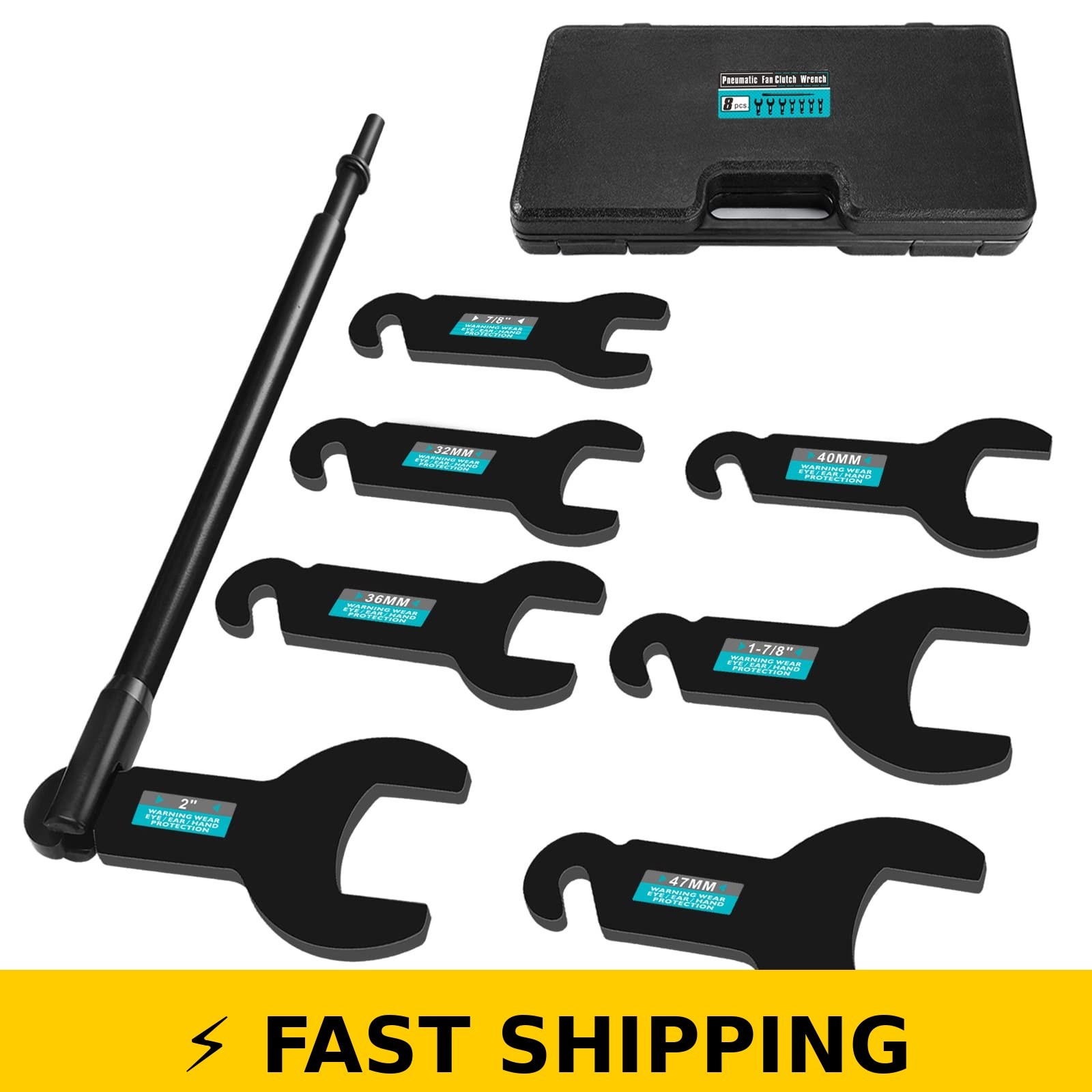 Magacyo 8pcs Fan Clutch Removal Tool Kit for Jeep Ford GM Chrysler