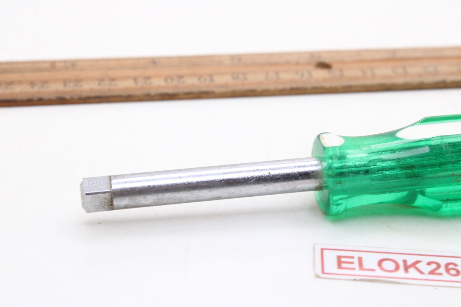 S-K Tools 40954 1/4″ Drive Socket Driver Handle Green/White Hard Handle USA