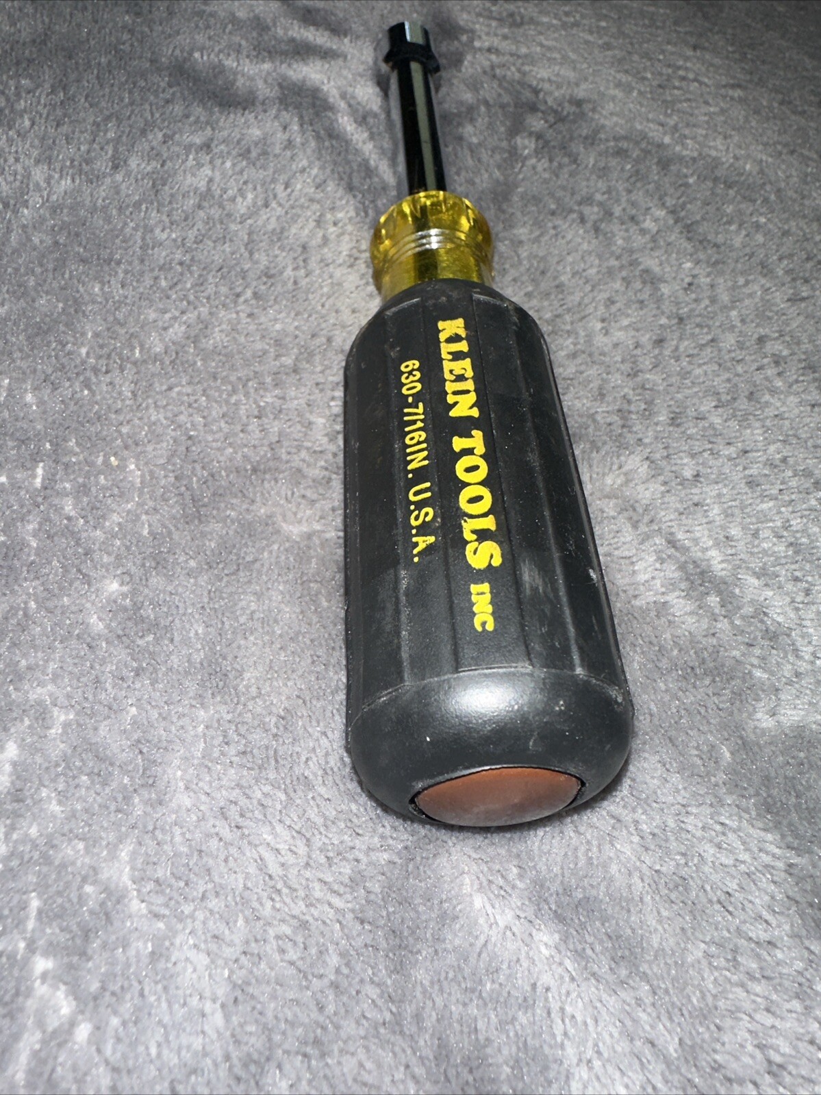KLEIN TOOLS 630 ~ 7/16 Inch SAE 6 Point NUT DRIVER MADE IN USA