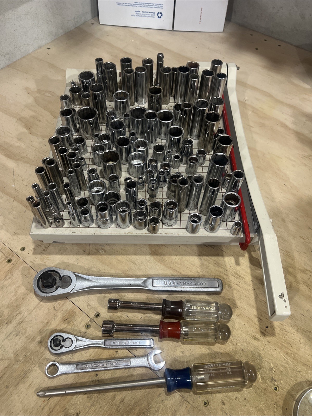 Lot of Craftsman Sockets And Tools
