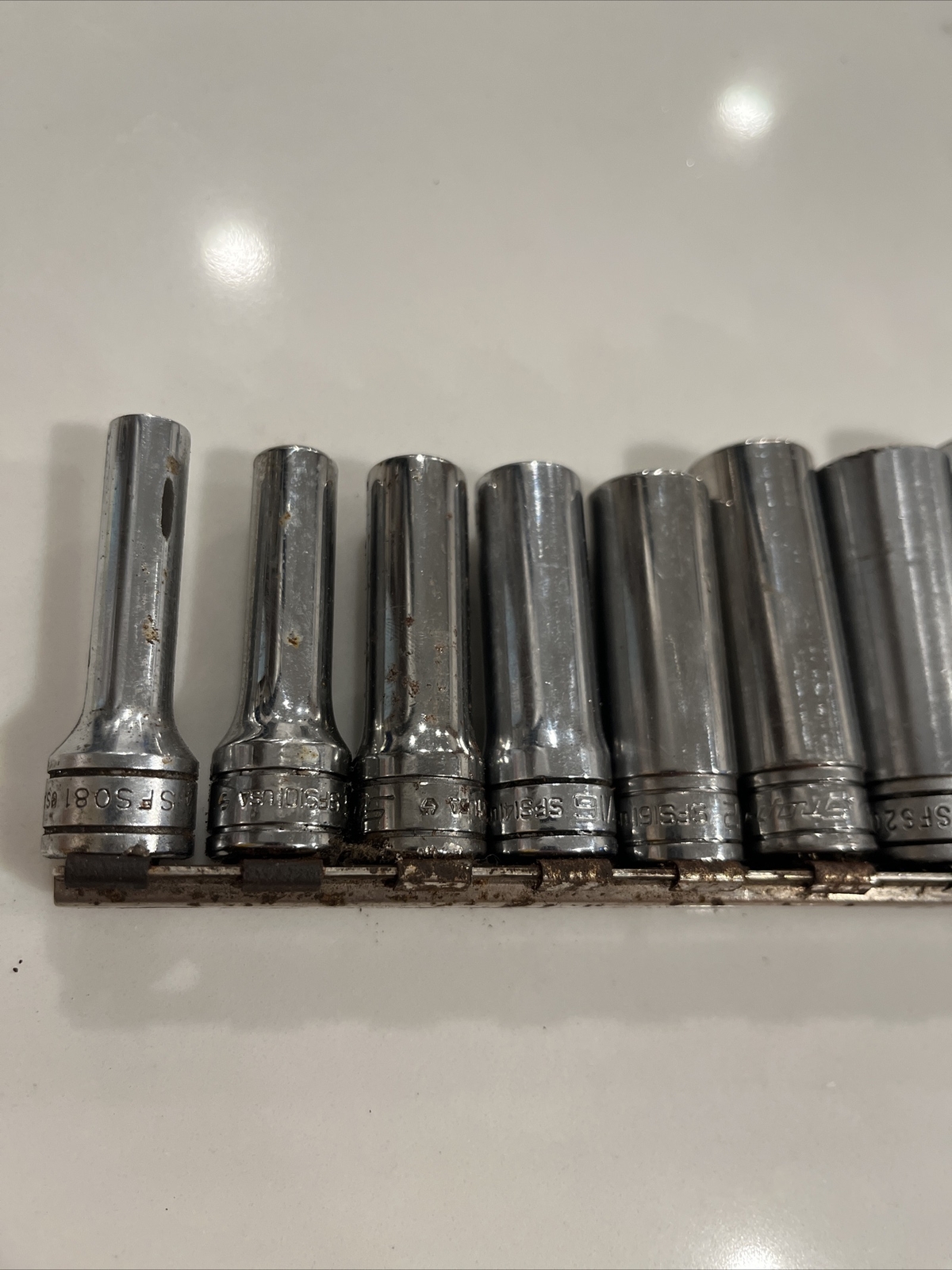 SNAP ON 211SFSY 3/8″ 11 PC SAE6 POINT DEEP SOCKET SET 1/4″ 7/8″ SFS081 TO SFS281