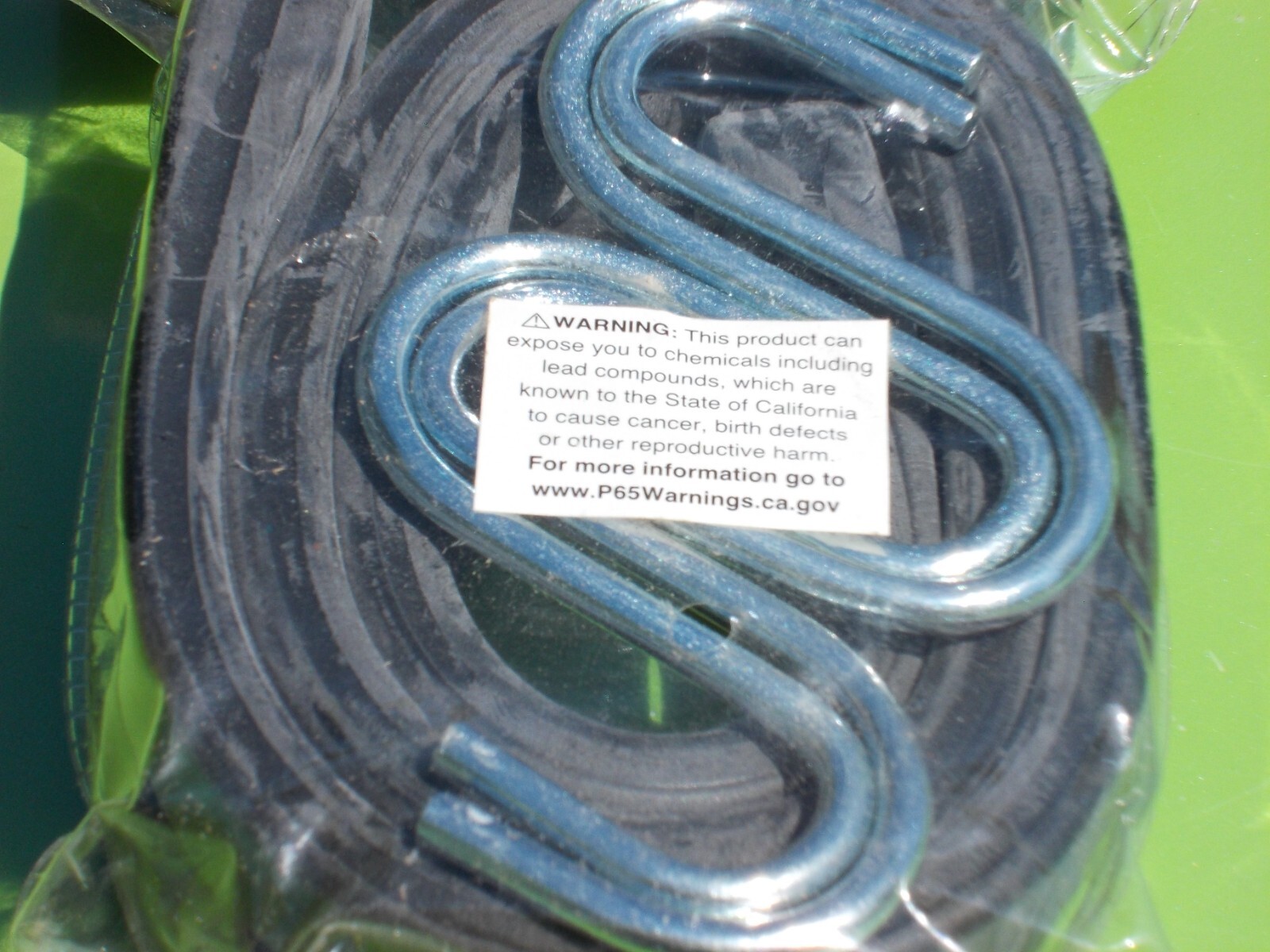 CARGOLOC 31″ RUBBER STRAPS 62342 2 PACK HEAT TREATED STEEL HOOKS EPDM TARP BLACK