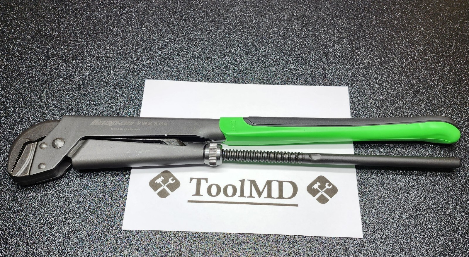 Snap-on Tools NEW GREEN 21-1/2″ Soft Grip Adjustable Plier Wrench PWZ3AG