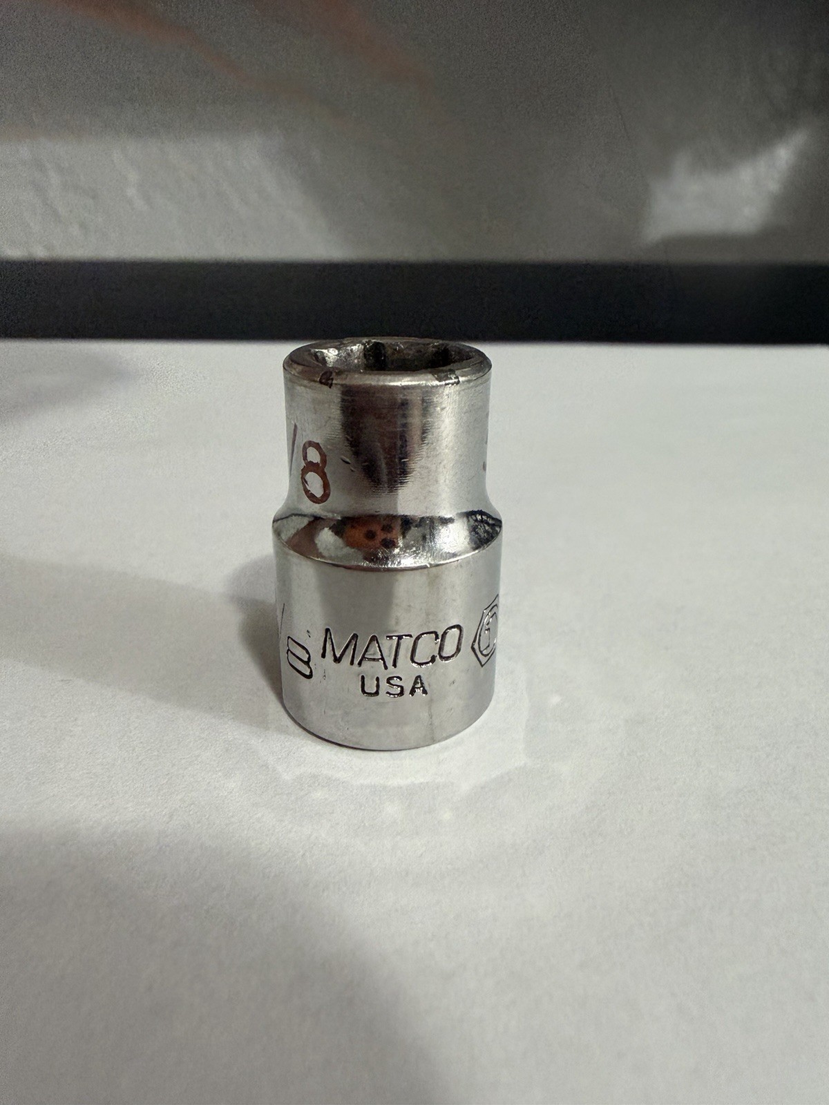 Matco Tools 3/8″ 3/8″ Drive 6 Point Shallow Chrome Socket B126A