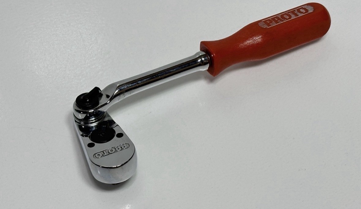 Proto USA Made (Rare) Professional 5257L 3/8″ Drive Indexable Ratchet Red Handle