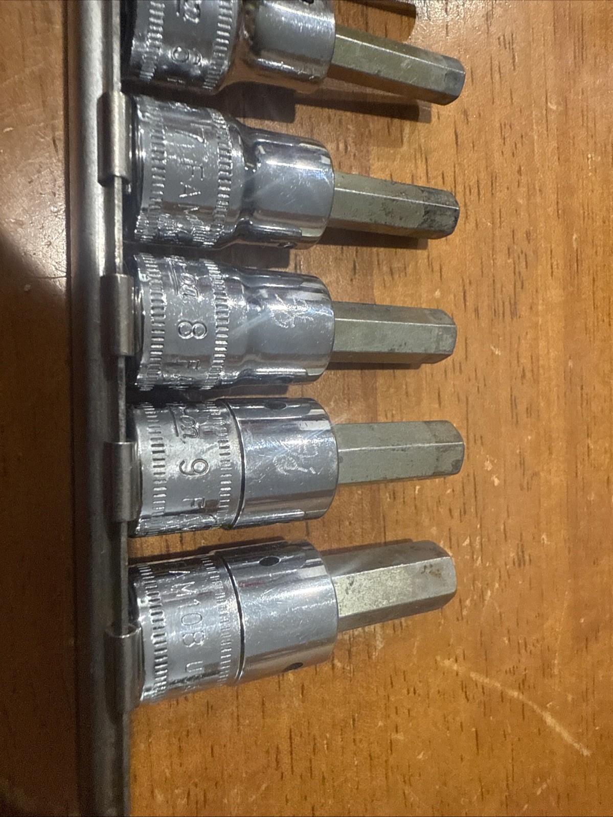 Snap On Tools 3/8” Dr Metric Allen Socket Set, 4-10mm, 207 EFAMY, VERY NICE COND