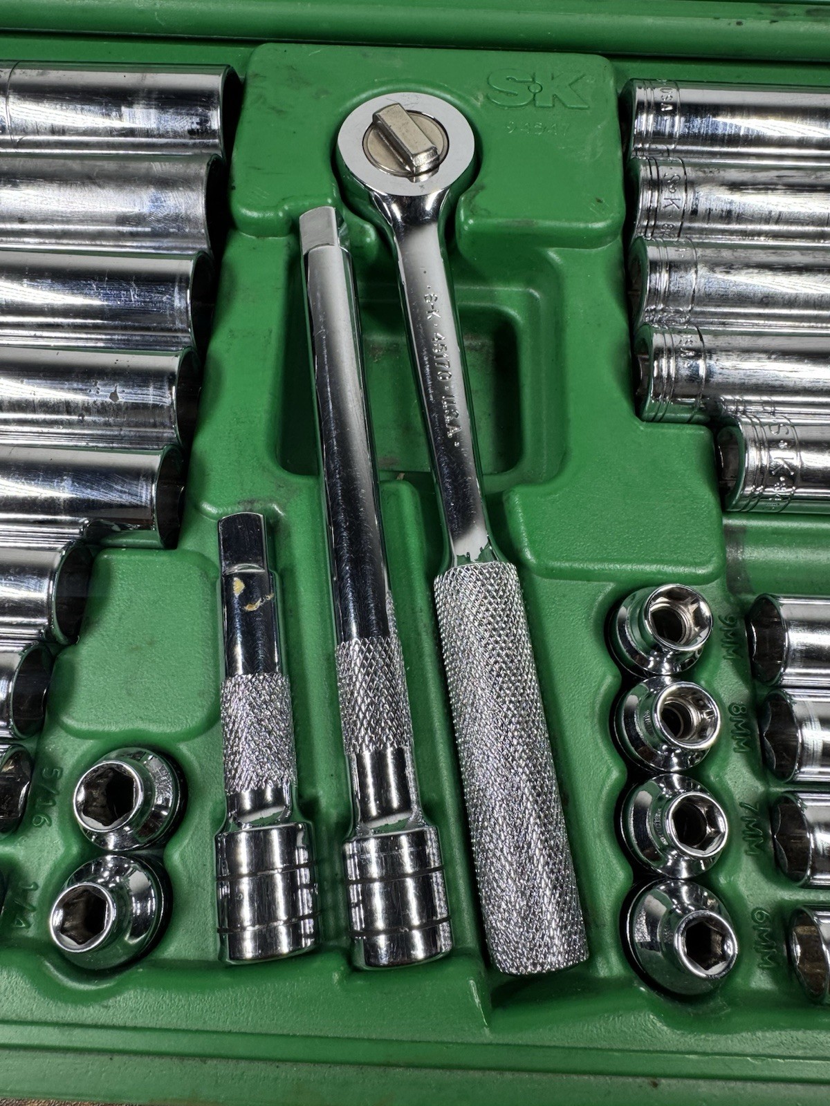 SK Tools S-K USA 94547 Standard & Metric 3/8″ Drive 45pc (Read Description)