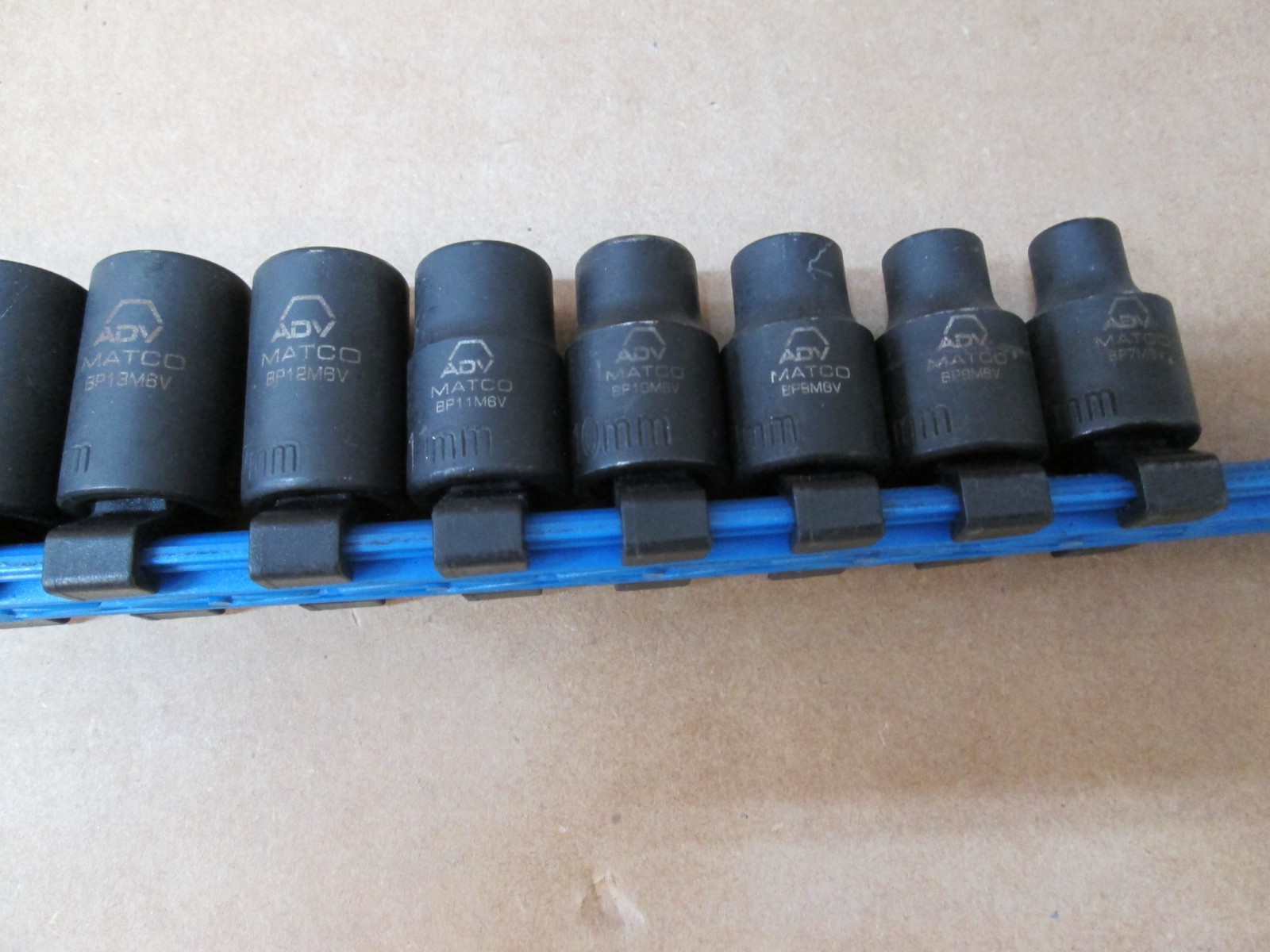 3/8 Shallow Metric Impact Socket Set 7mm-19mm 6 Point Matco