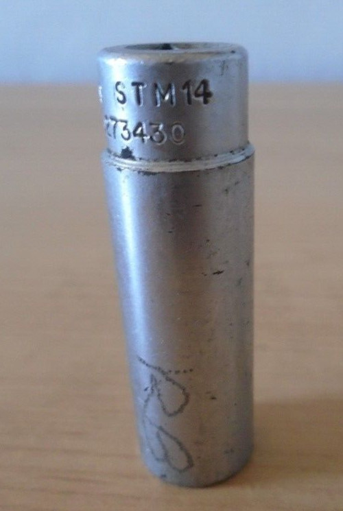 Snap On STM14 7/16” Deep Socket 1/4” Drive 6 Point SAE USA