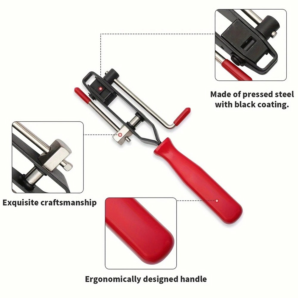 14PCS CV Joint Boot Clamp Pliers with CV Boot Clamps Kit Ear Type Banding Tool