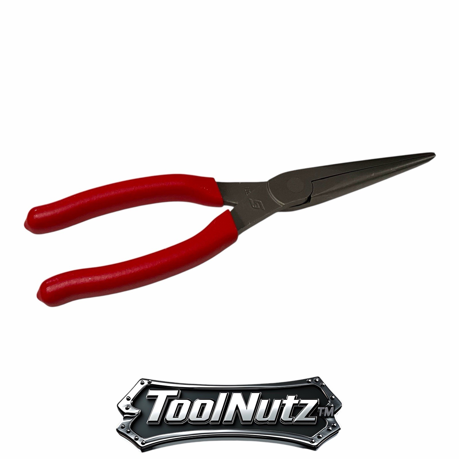 Snap-on Tools NEW 97ACF 9″in. RED Soft Grip Rounded Jaw Needle Nose Pliers USA