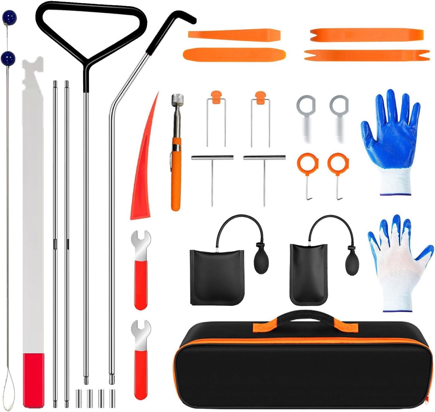29-Piece Car Tool Kit Set, Stainless Steel Automotive Tools Carrying Bag TYPE 1