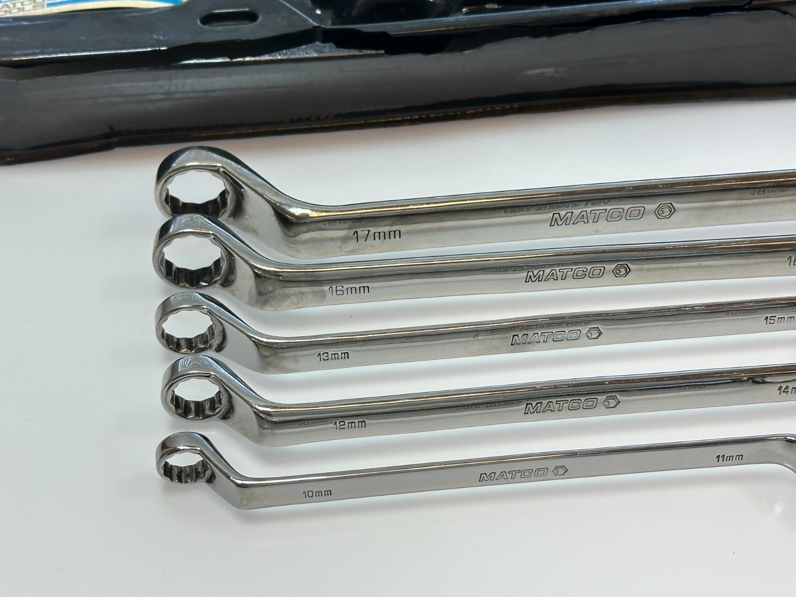 🇺🇸 Matco Tools USA SRBLM5T 5pc Offset Double Box METRIC 10mm-19mm Wrench Set