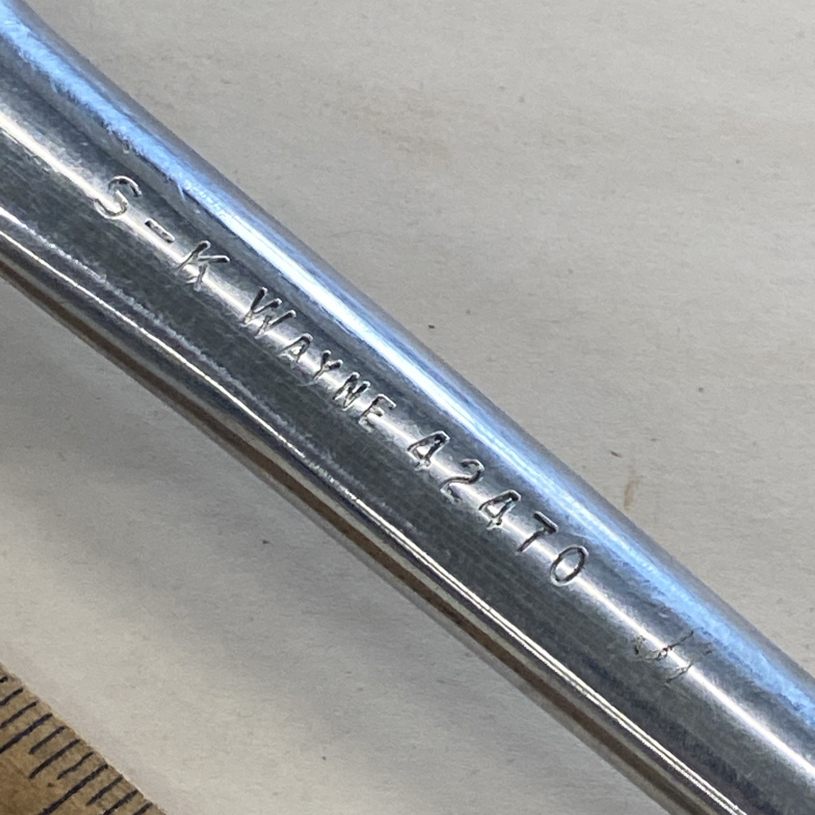 S-K SK USA 42470, 1/2″ Drive 10″ Ratchet, Knurled Handle, Inscribed READ, M0629