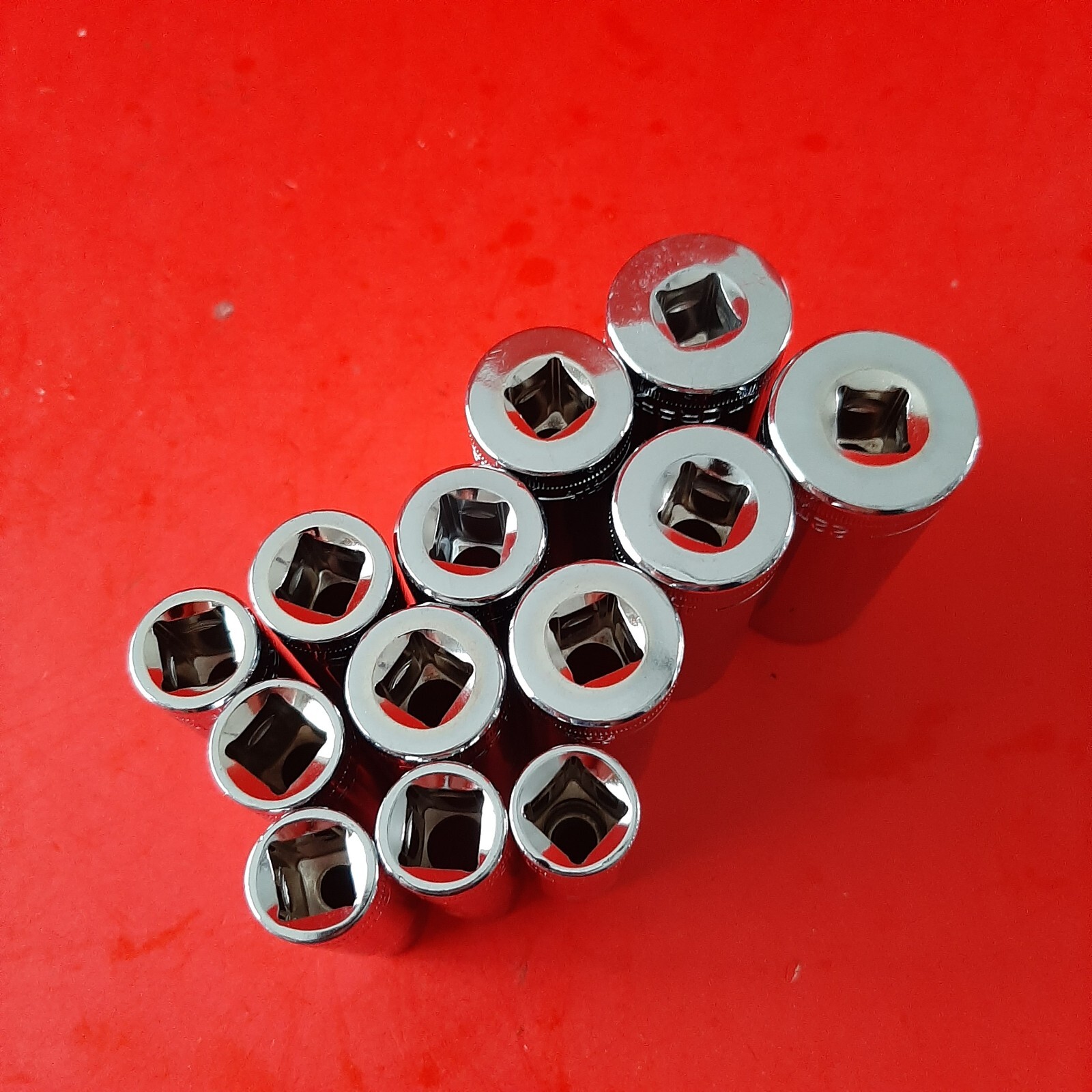 NEW CRAFTSMAN Easy Read 13 Piece 3/8 Dr 12pt DEEP METRIC Socket Set 9-19,21 22mm