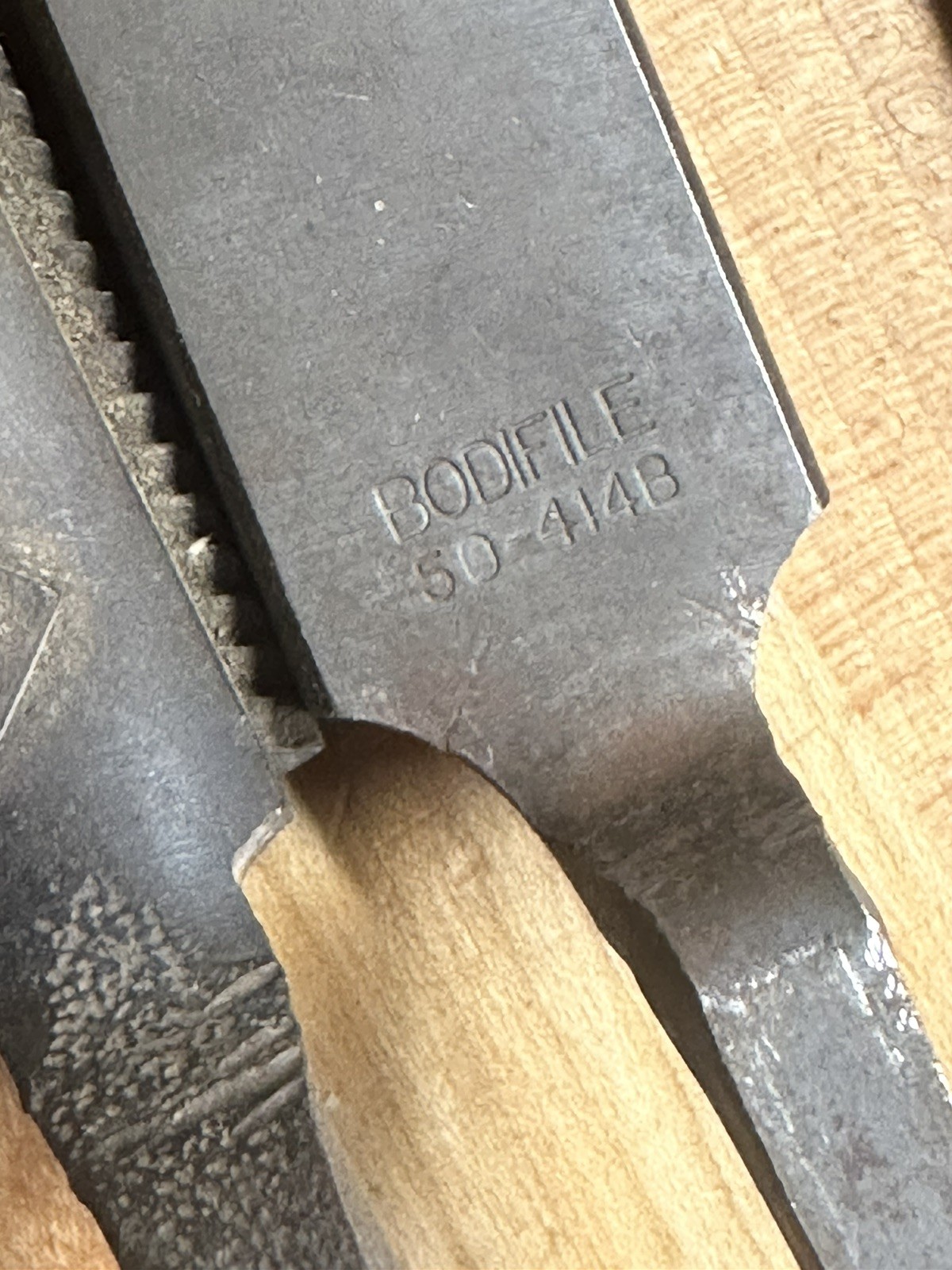 (4) Lot Nicholson Heller USA Bodifile 14”auto body Tool file lot Dent Ding Rasp