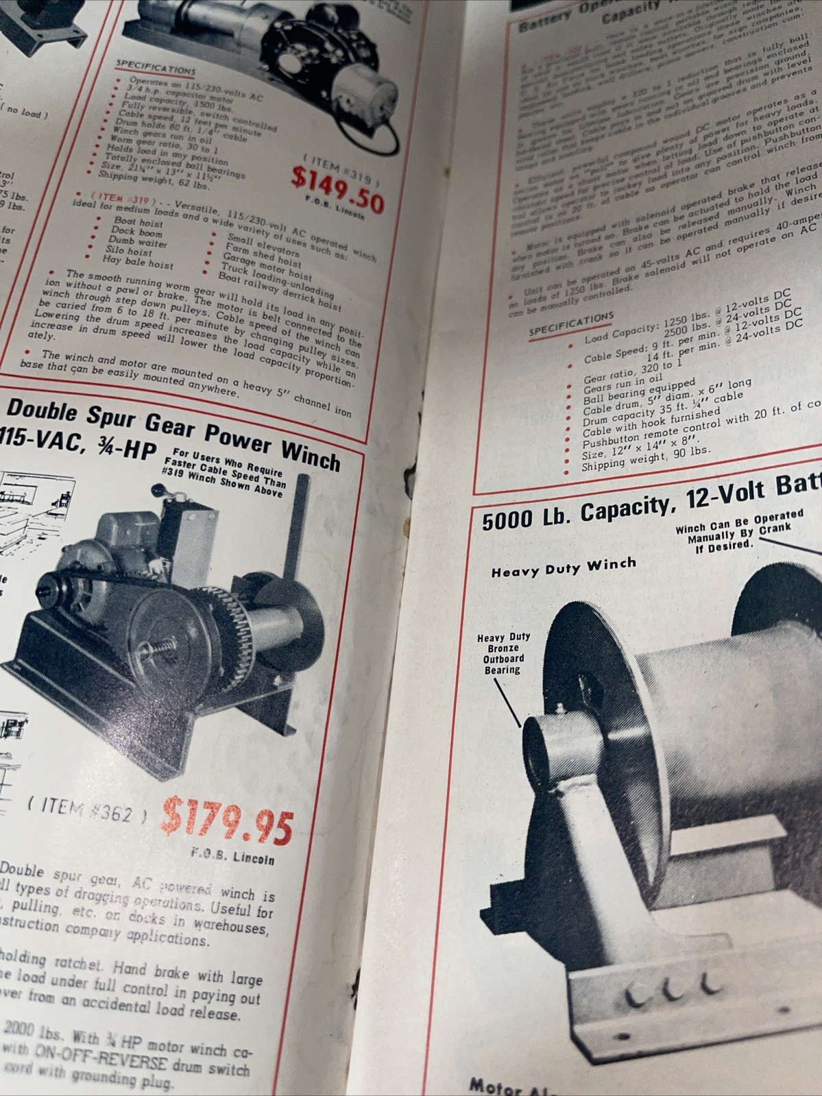 1973 & 77 Edition Burden Sales USA Surplus Center Equipment Catalogs Vintage