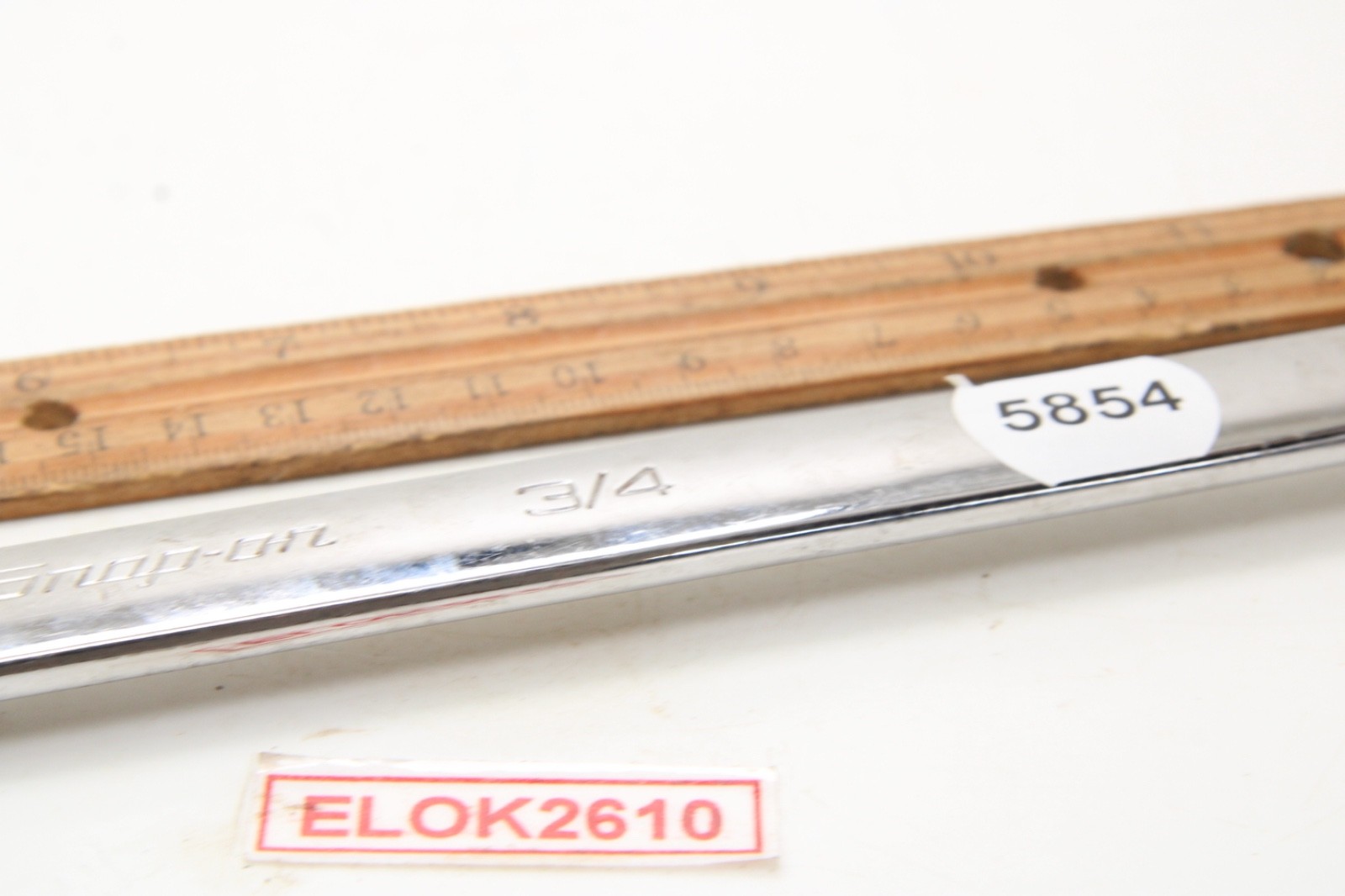 Snap-on XDES2224A 11/16″x 3/4″ SAE Spline Chrome Offset Box Wrench USA Modified