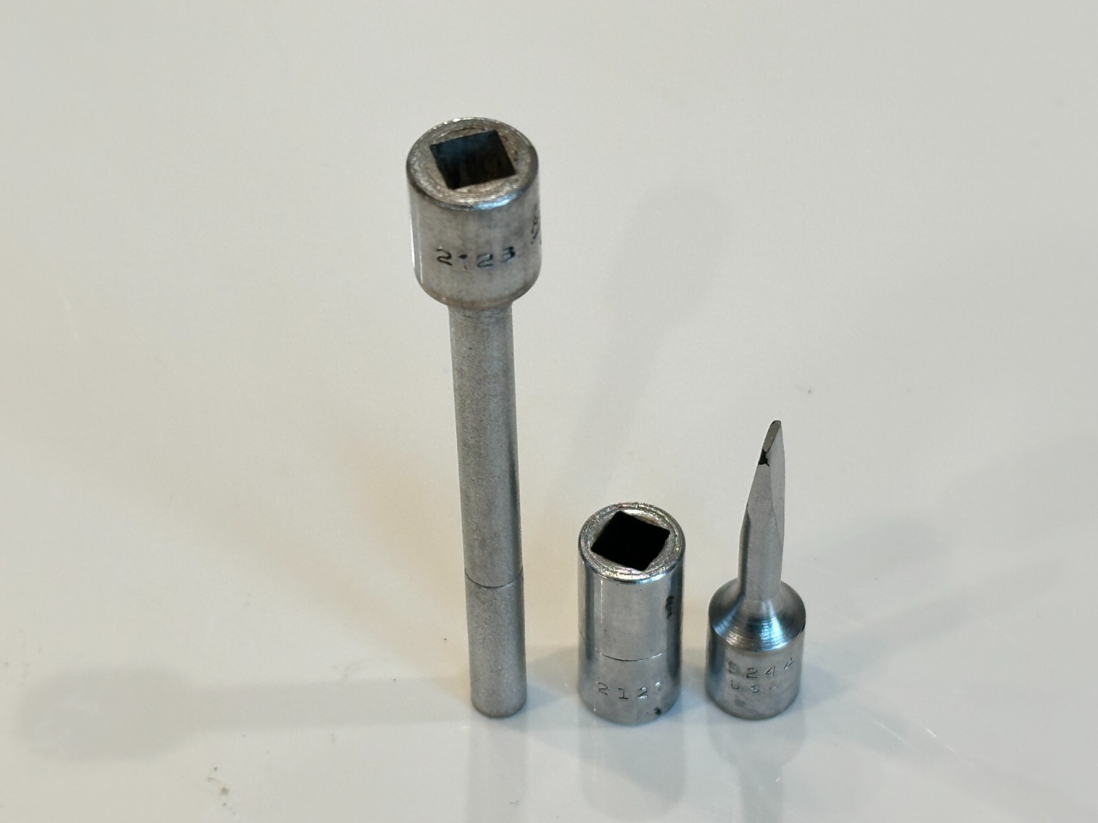 Herbrand USA & P&C Tools 3pc Carb Adjustment Socket Lot Set, 0244, 2121, 2123