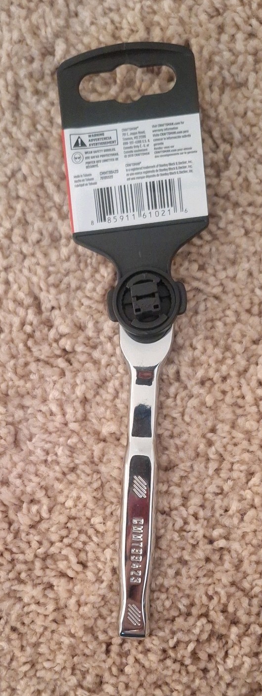 Craftsman 1/4 Drive Quick-Release Mini Head Ratchet CMMT86721