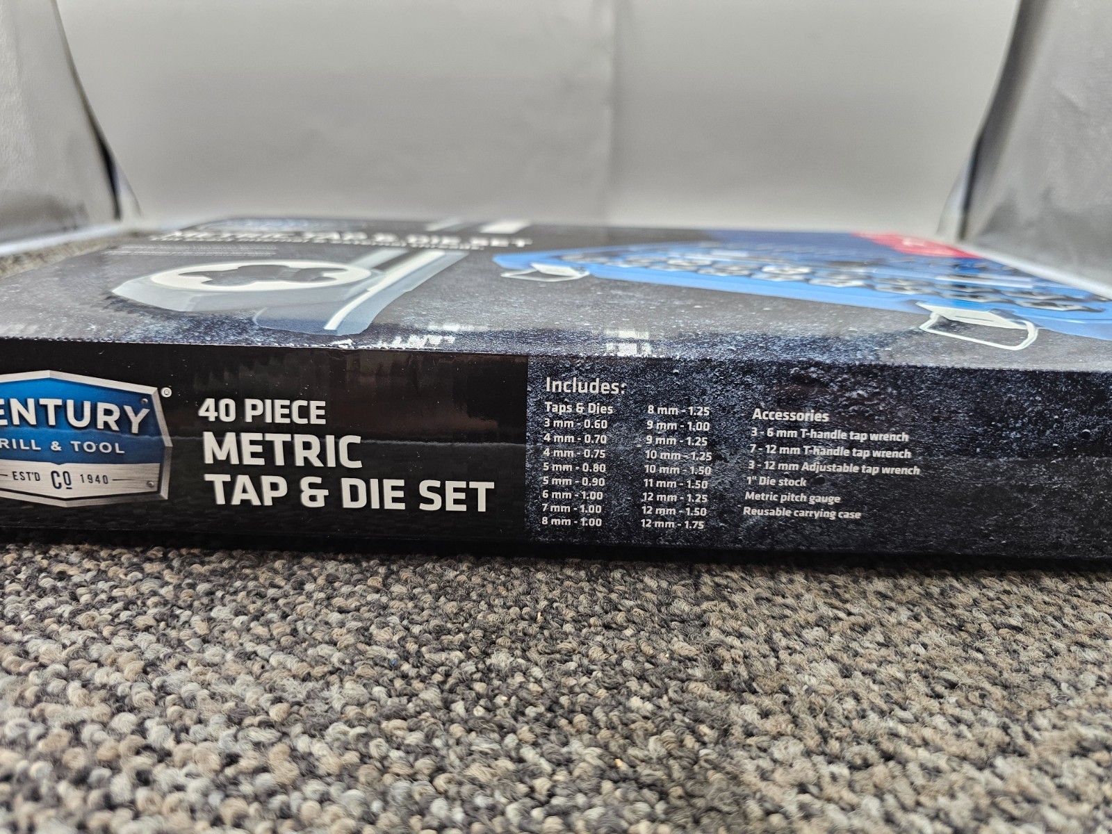 Century Drill & Tool 98912 40-Piece Metric Tap And Die Assembly