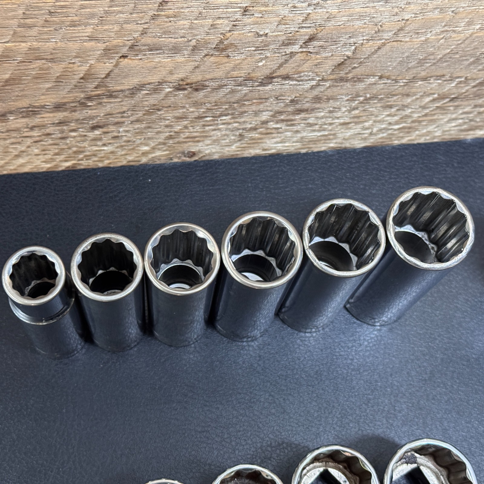 Craftsman S-AC 1/2 Drive Metric & SAE Socket Set STD Deep w/ Ratchet 44809 —40pc