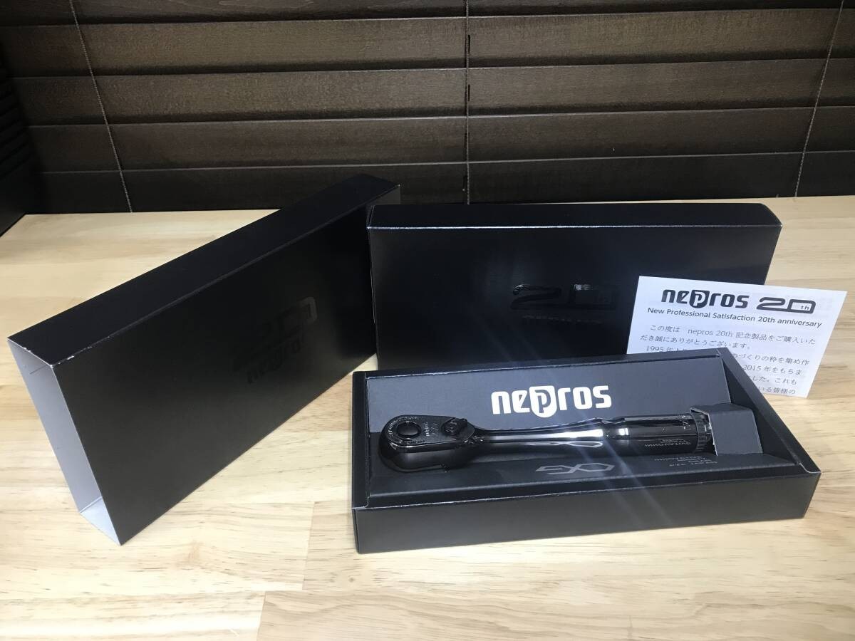 KTC nepros NBR390BK 20th limited 9.5sq. Ratchet handle ip black rare NEW JP