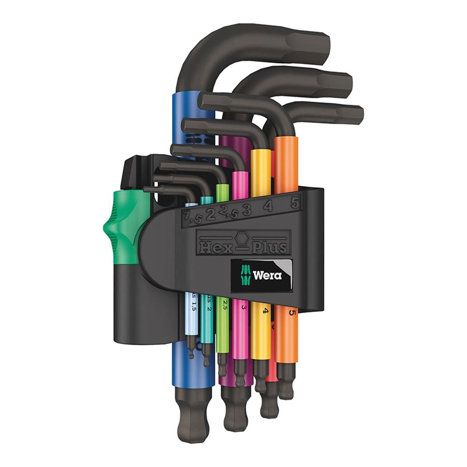 Wera 950 SPKS Short Hex Wrench Set Short Arm Metric – 9-Pieces 05133164001