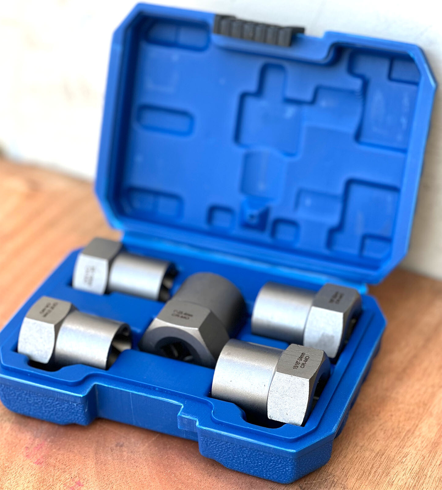 5PCS JUMBO IMPACT EXTRACTION TWIST SOCKET SET 1/2″ DR. 3/4″ 13/16″ 7/8″ 15/6″ 1″