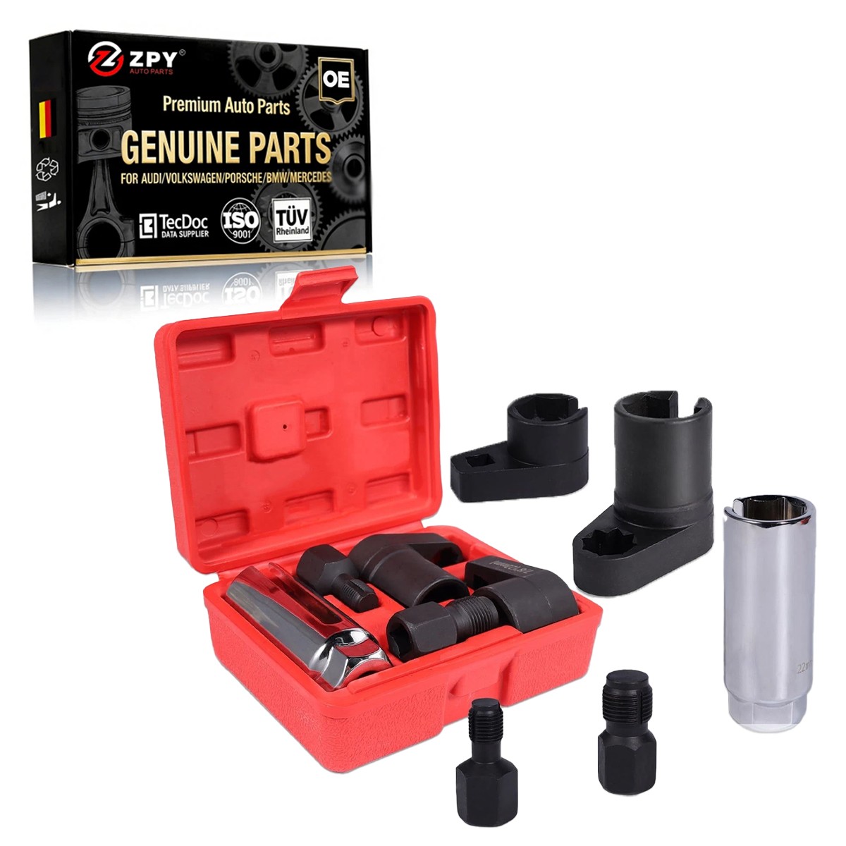 5PCS New Oxygen Sensor Socket Vacuum Remover Installer Thread Hand Tool Kit