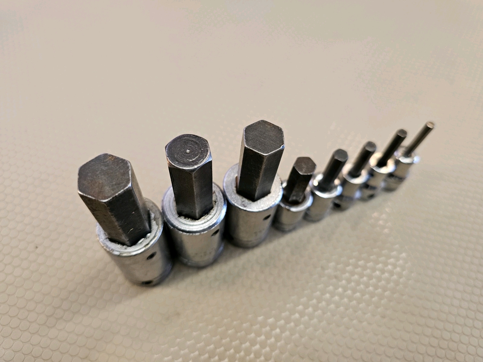 Snap-On Proto 8pc SAE Hex Allen Bit Socket Set 5/32″ to 5/8″ – 3/8″ 1/2″ Large
