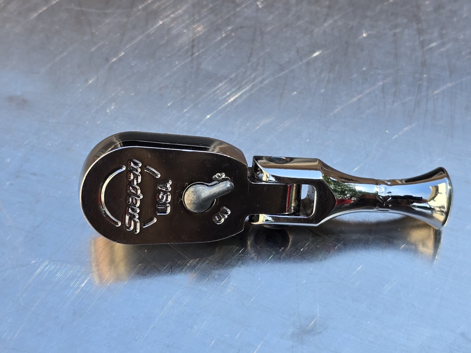 Snap On TKF72 3/8″ Drive Stubby Flex Head Ratchet on a 1/4 Drive Body